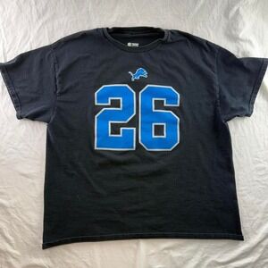 NFL Detroit Lions Jahmyr Gibbs 26 Black T-Shirt Mens Sz XL *see description